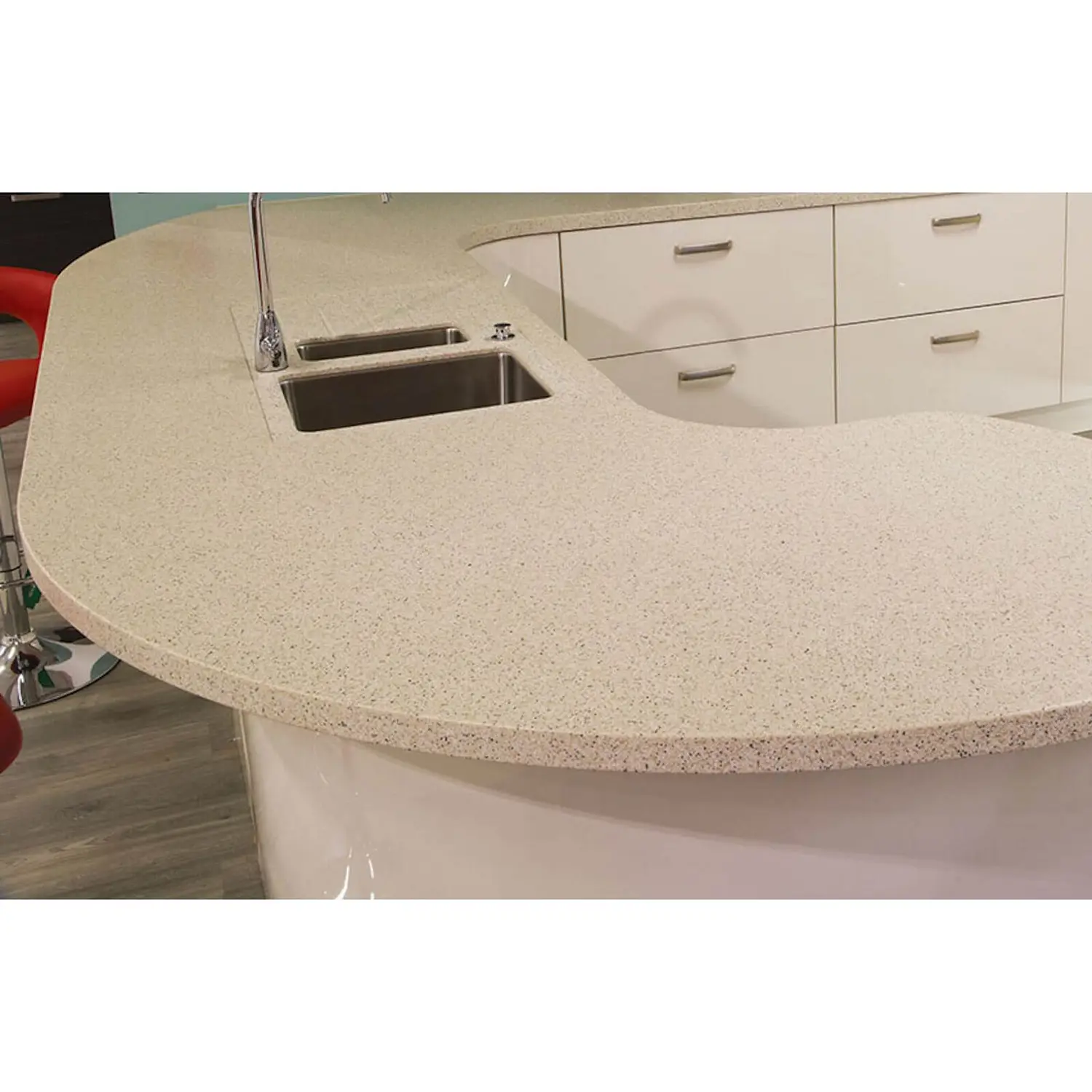 Maia Cappuccino Kitchen Worktop Edging Strip - 120 X 2.8cm 4 Maia Cappuccino Kitchen Worktop Edging Strip - 120 X 2.8cm - Image 2