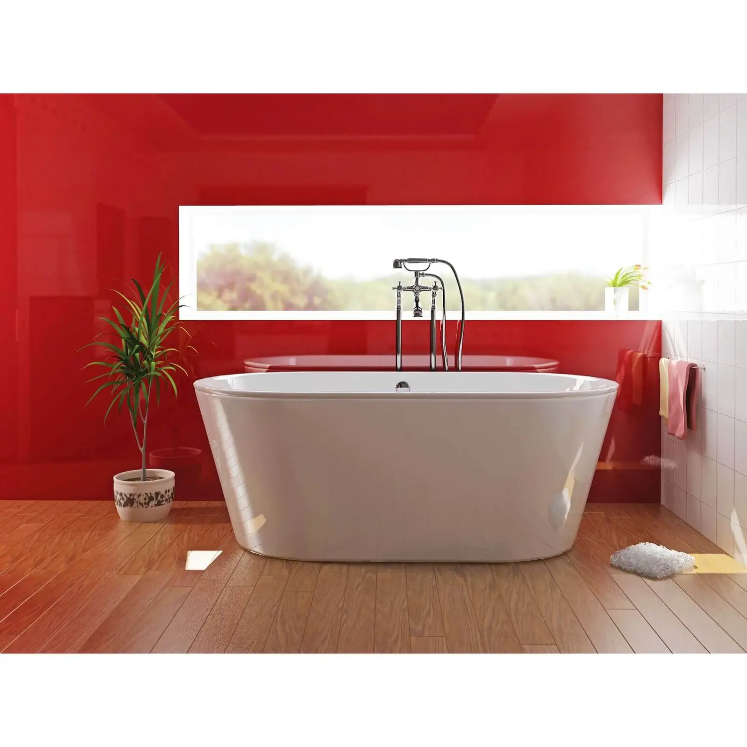 Zenolite Acrylic Wall Panel - 2070 X 1000mm - Red 5 Zenolite Acrylic Wall Panel - 2070 X 1000mm - Red - Image 3
