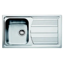 Carron Phoenix Logica Reversible Silver Kitchen Sink - 1 Bowl