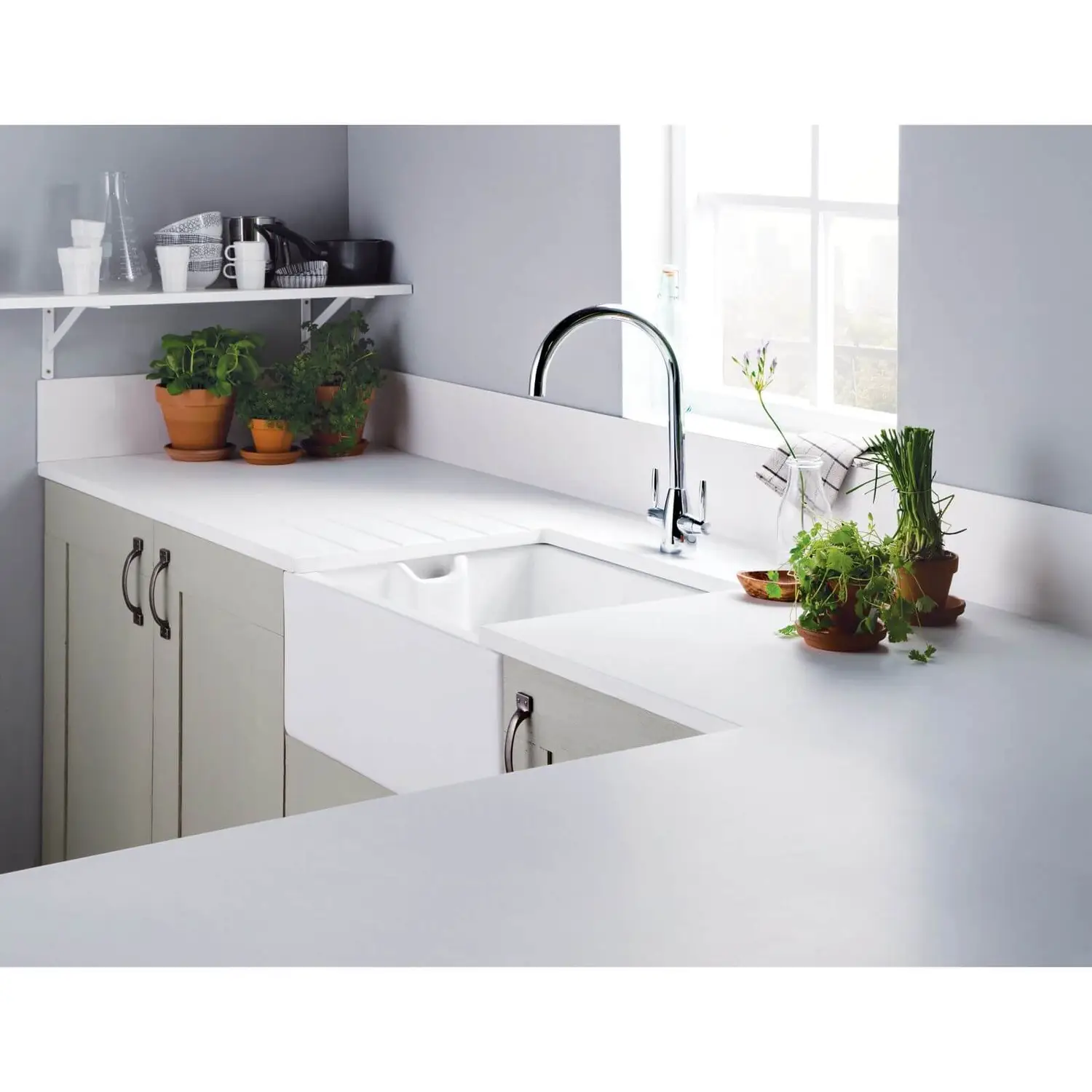 Minerva White Hob Splashback - 90 X 75 X 1.2cm 4 Minerva White Hob Splashback - 90 X 75 X 1.2cm - Image 2