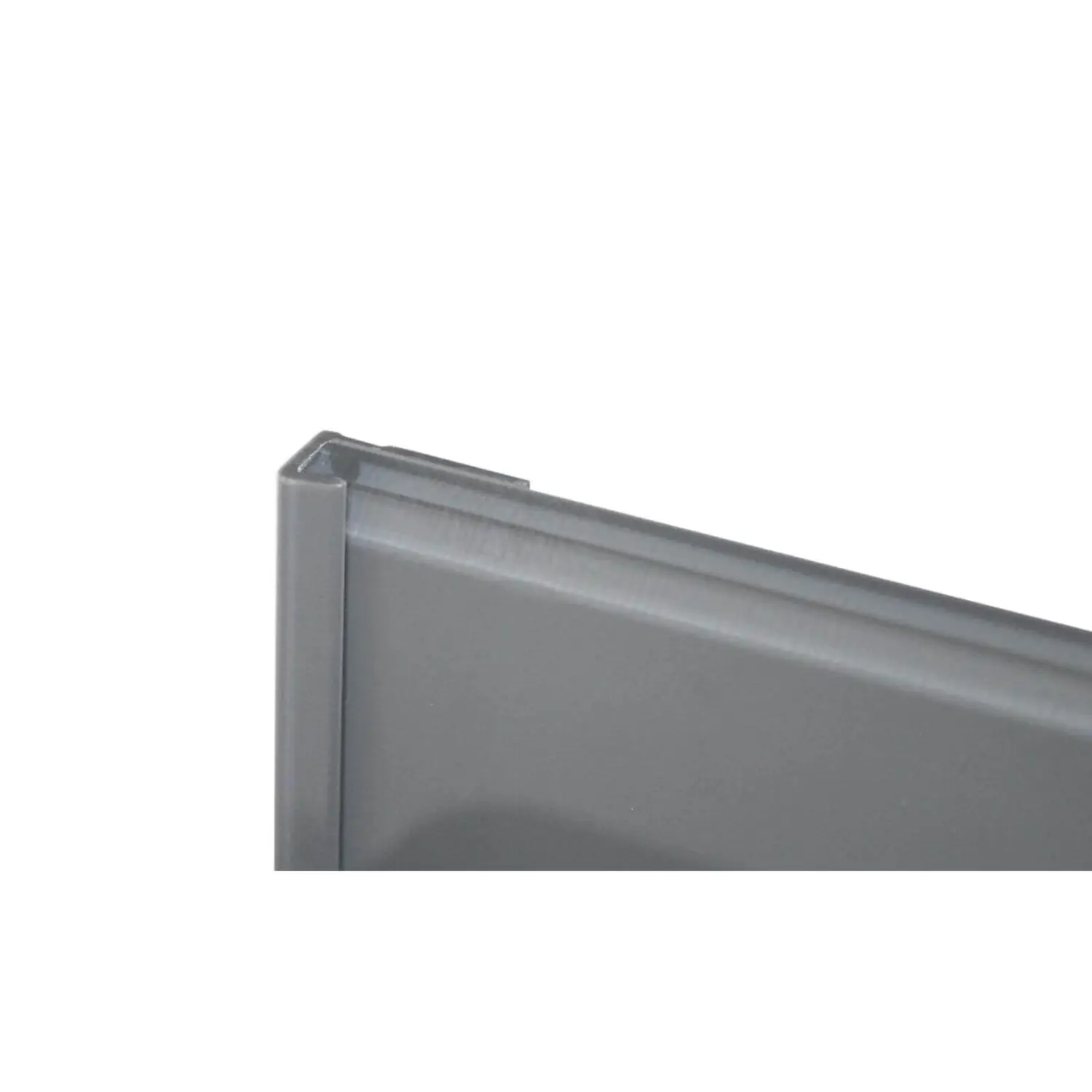 Zenolite Colour Matched PVC Edge Cap - Splashback Profile - 1250mm - Grey 3 Zenolite Colour Matched PVC Edge Cap - Splashback Profile - 1250mm - Grey