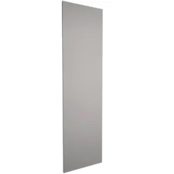 High Gloss/Modern Slab/Handleless Kitchen Clad On Tower Panel (H))2140 X (W)591mm - Gloss Grey