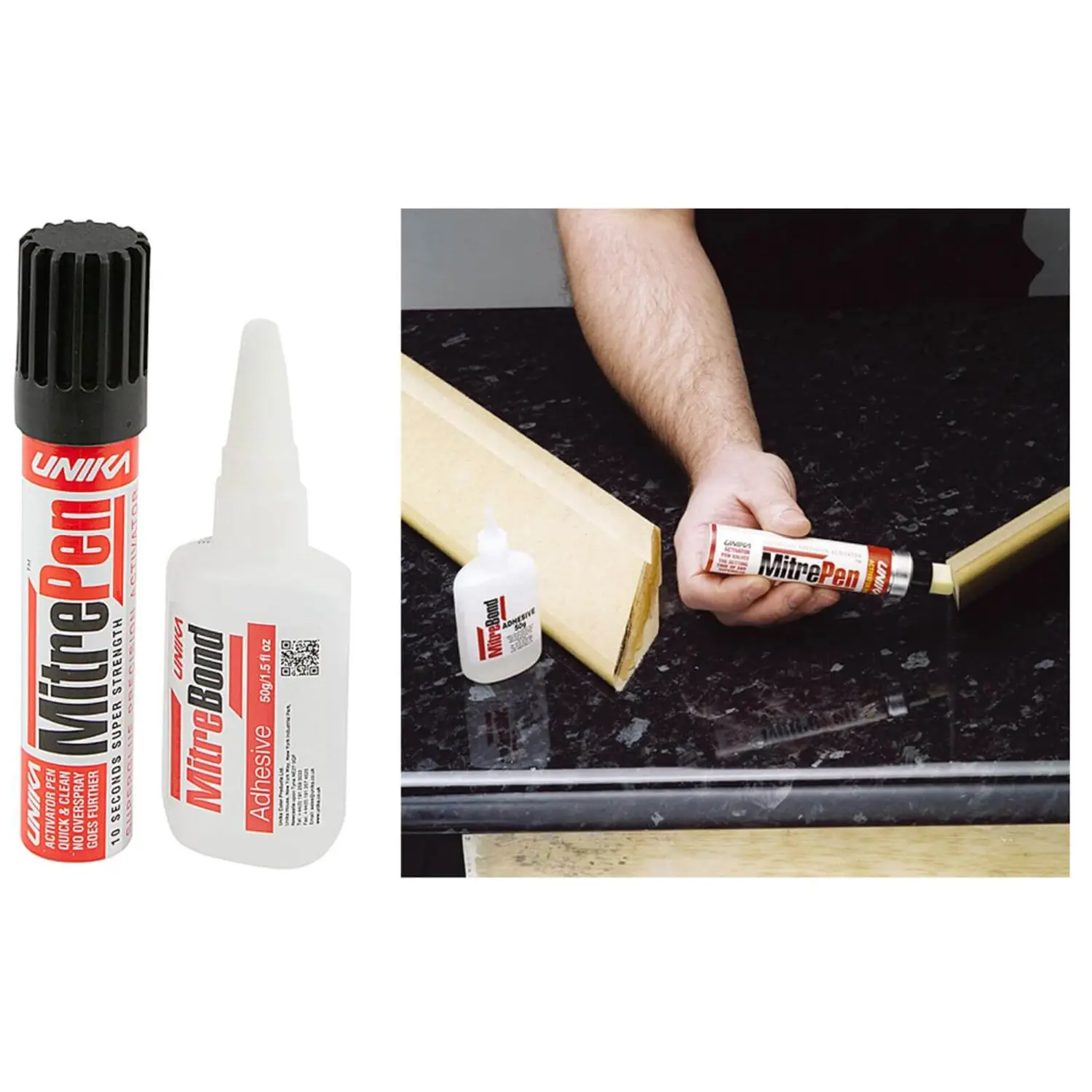 Unika Mitrepen Activator & Mitrebond Adhesive 4 Unika Mitrepen Activator & Mitrebond Adhesive - Image 2