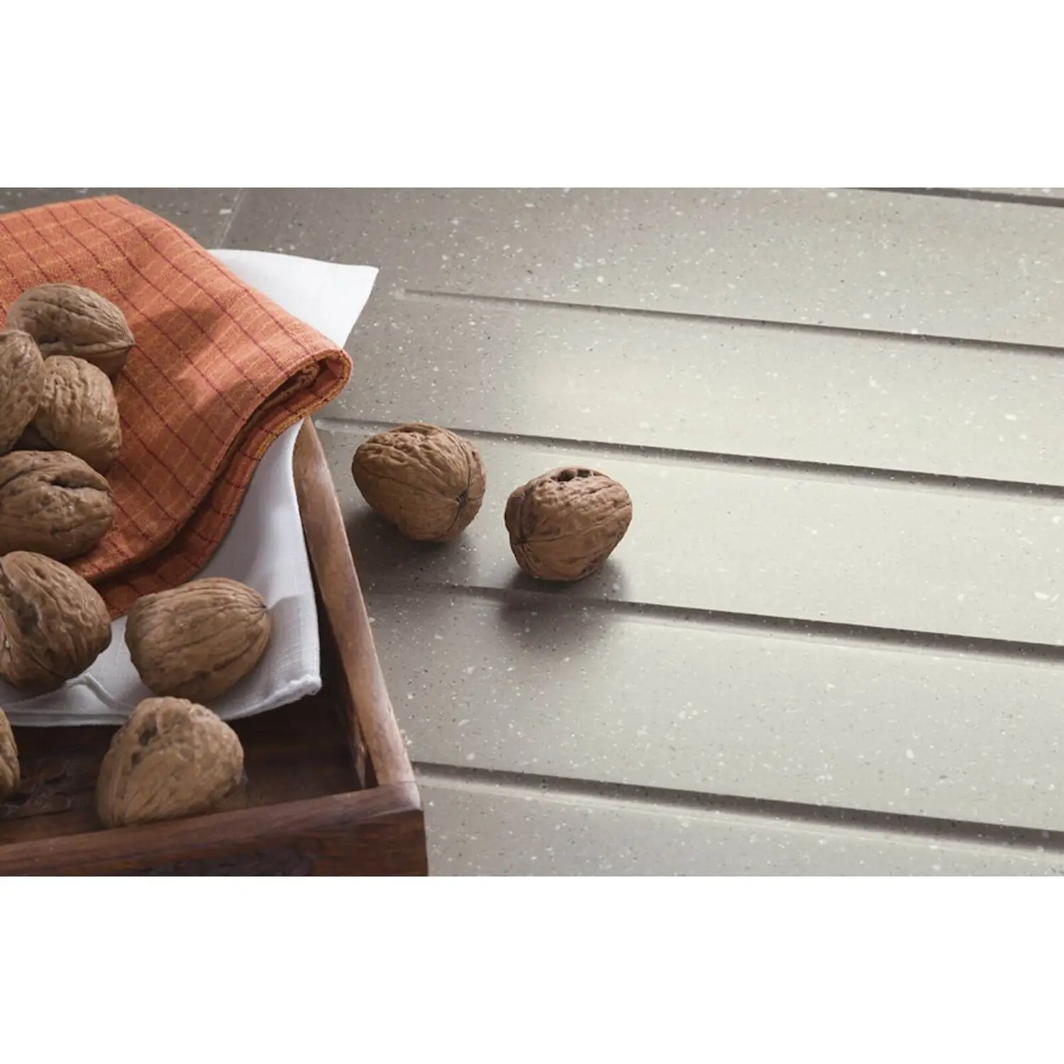 Maia Brazilian Greige Kitchen Worktop Edging Strip - 120 X 4.2cm 4 Maia Brazilian Greige Kitchen Worktop Edging Strip - 120 X 4.2cm - Image 2