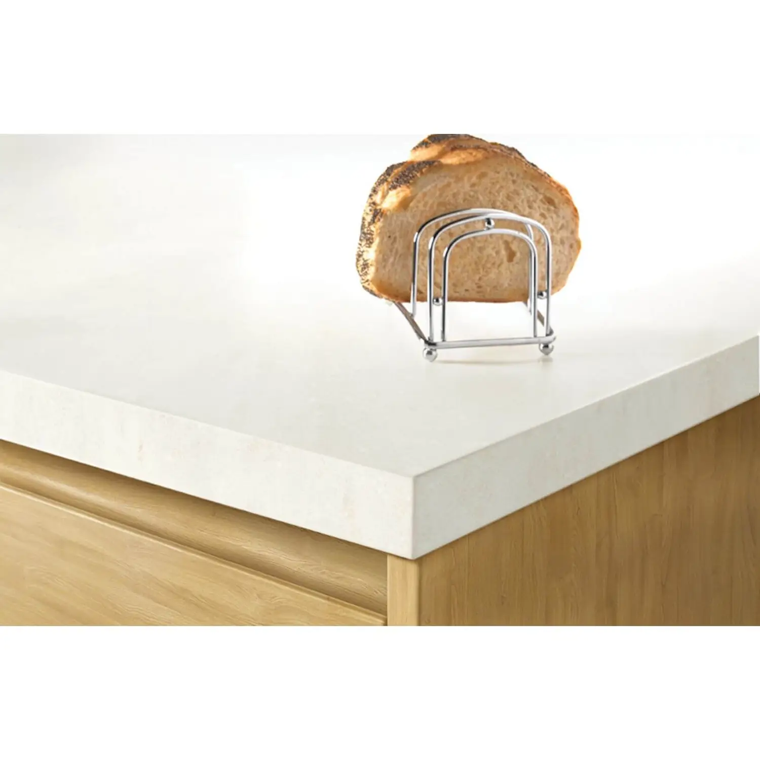 Maia Snow Haze Kitchen Worktop Edging Strip - 120 X 4.2cm 4 Maia Snow Haze Kitchen Worktop Edging Strip - 120 X 4.2cm - Image 2