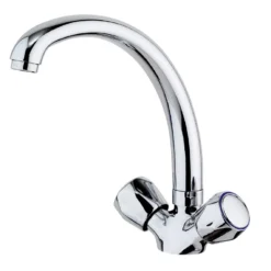Olivia Twin Lever Mixer Chrome