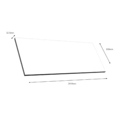 Zenith Woodstone Gris Compact Laminate Breakfast Bar - 2400x950x12.5mm 9 Zenith Woodstone Gris Compact Laminate Breakfast Bar - 2400x950x12.5mm -Carron phoenix Sales 12834310 3364833168546180