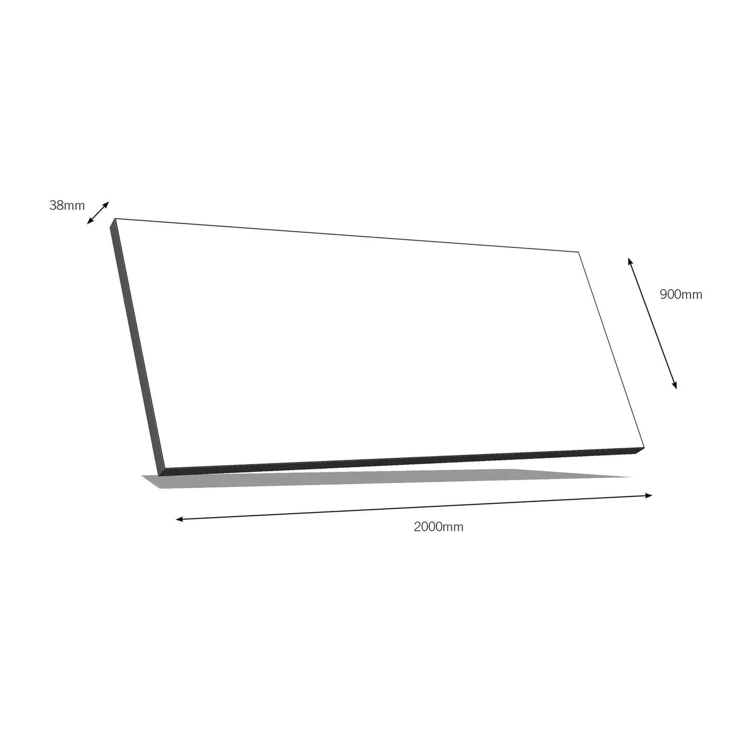 Warm Earl Grey Square Edge Laminate Breakfast Bar - 2000x900x38mm 4 Warm Earl Grey Square Edge Laminate Breakfast Bar - 2000x900x38mm - Image 2