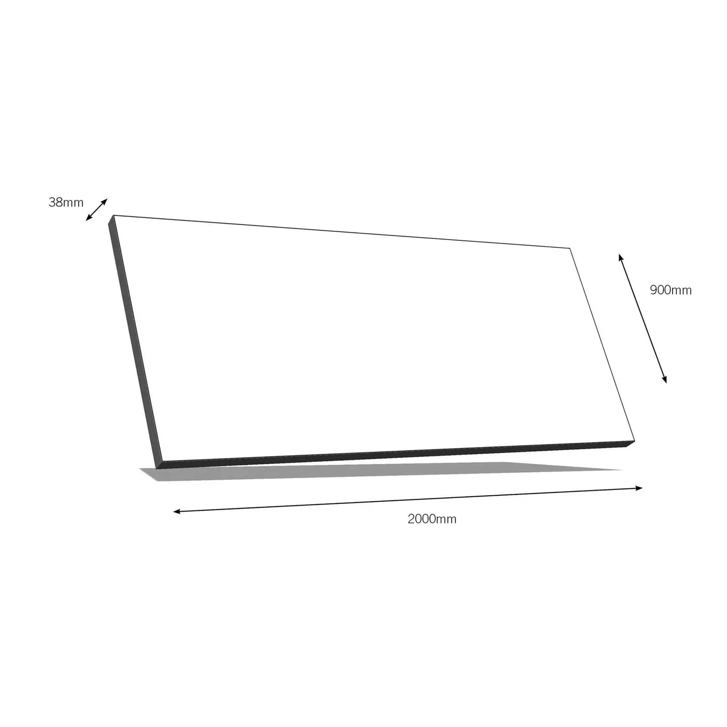 Soft Nougat Post Formed Laminate Breakfast Bar - 2000x900x38mm (3mmR) 4 Soft Nougat Post Formed Laminate Breakfast Bar - 2000x900x38mm (3mmR) - Image 2