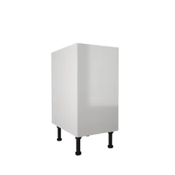 High Gloss Slab White 400mm Base Unit