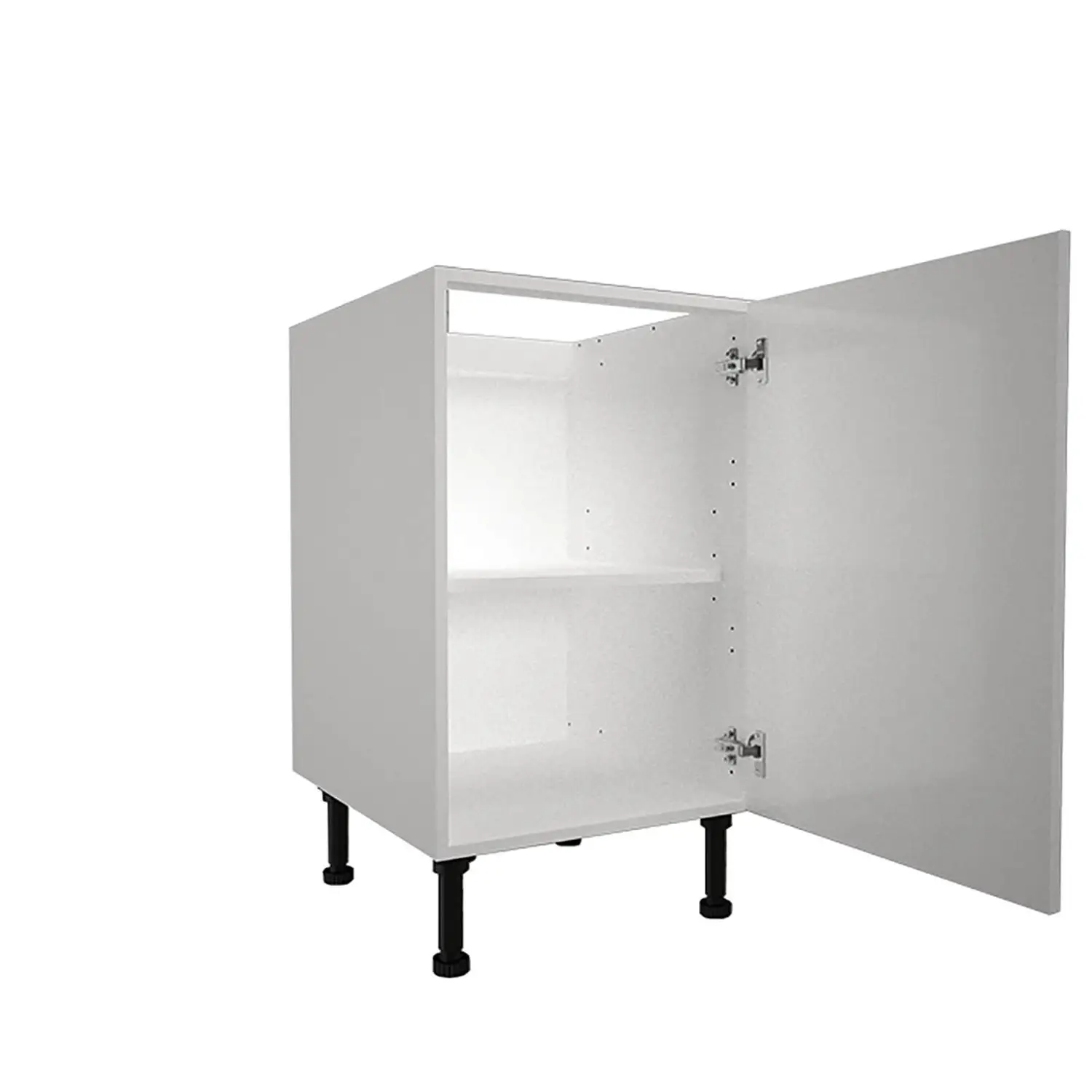 High Gloss Slab White 500mm Base Unit 4 High Gloss Slab White 500mm Base Unit - Image 2