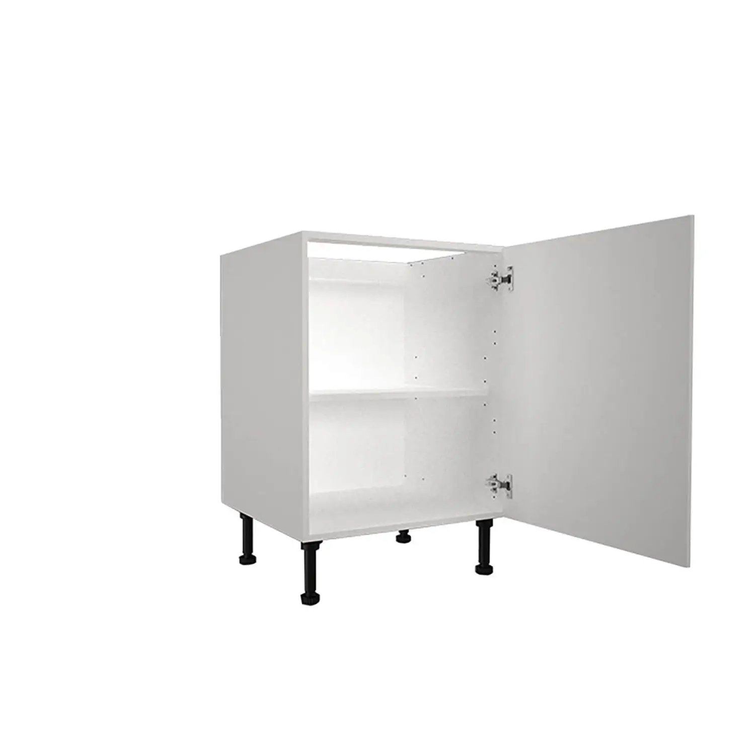 High Gloss Slab White 600mm Base Unit 4 High Gloss Slab White 600mm Base Unit - Image 2