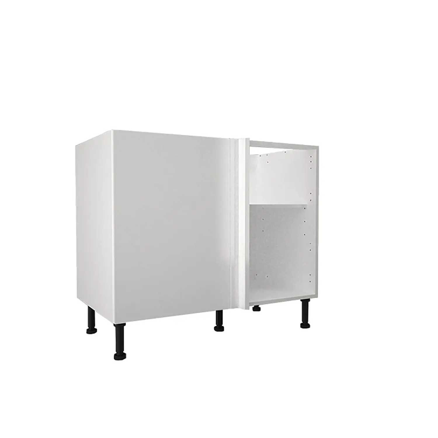 High Gloss Slab White 1000mm Corner Base Unit 3 High Gloss Slab White 1000mm Corner Base Unit