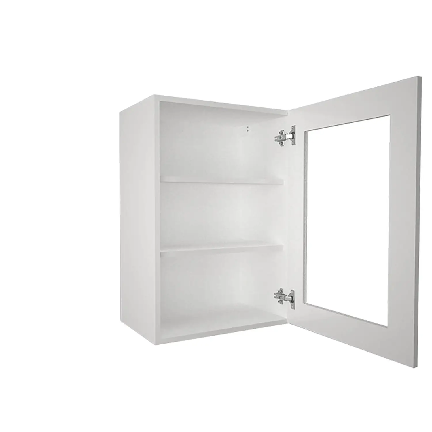 High Gloss Slab White 500mm Glass Wall Unit 4 High Gloss Slab White 500mm Glass Wall Unit - Image 2