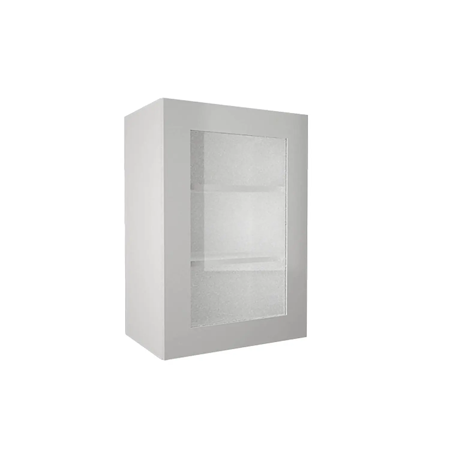 High Gloss Slab White 500mm Glass Wall Unit 3 High Gloss Slab White 500mm Glass Wall Unit