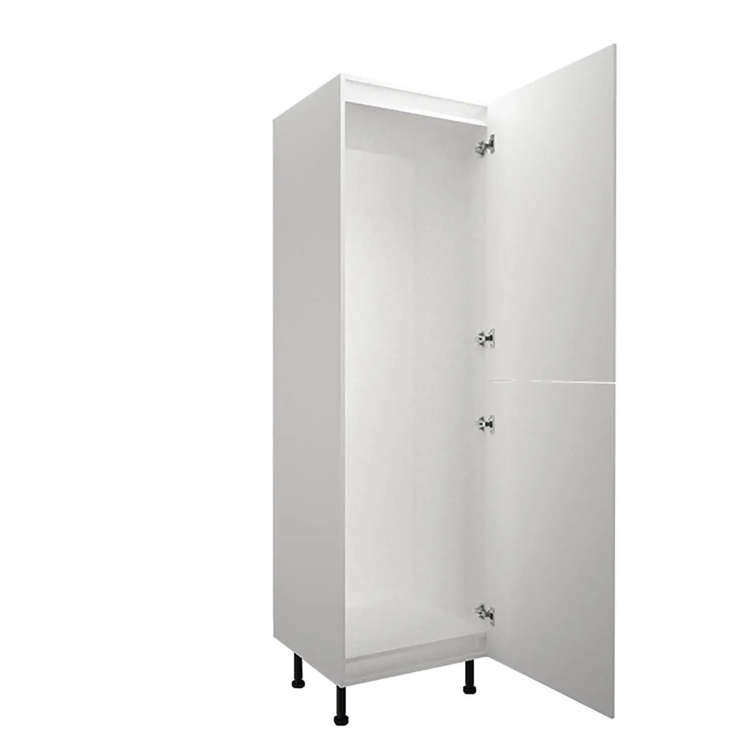 High Gloss Slab White 600mm Larder 50:50 Fridge Freezer Unit 4 High Gloss Slab White 600mm Larder 50:50 Fridge Freezer Unit - Image 2