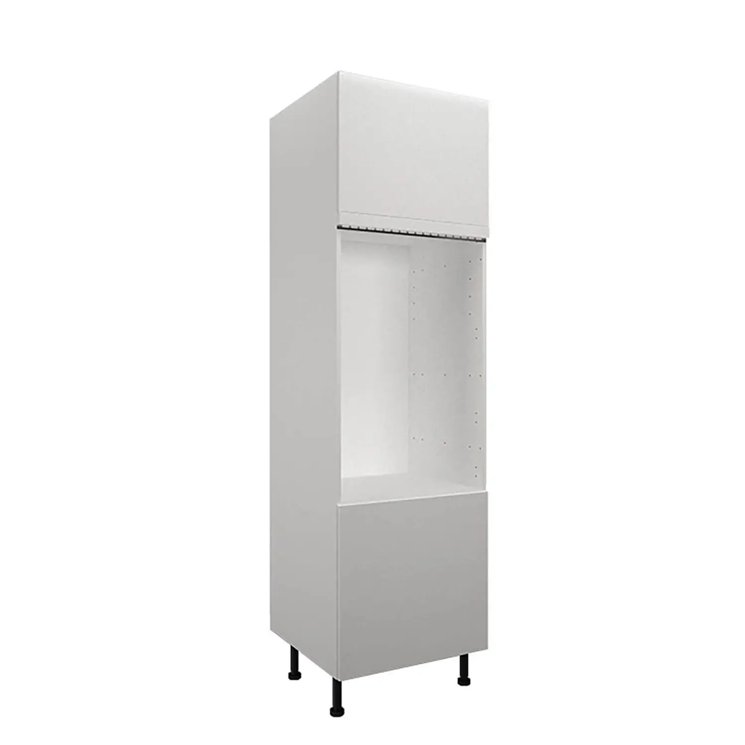 High Gloss Slab White Double Oven Tower 3 High Gloss Slab White Double Oven Tower