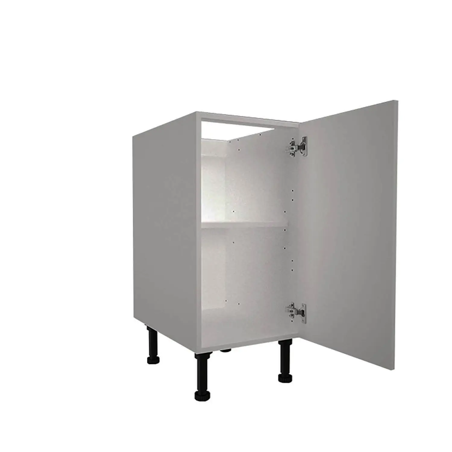 High Gloss Slab Grey 400mm Base Unit 4 High Gloss Slab Grey 400mm Base Unit - Image 2