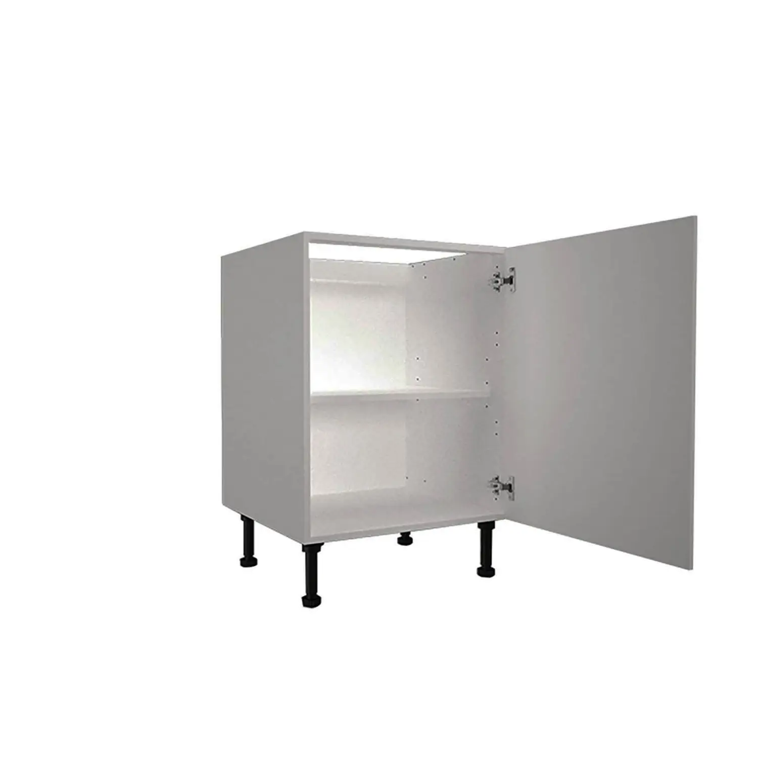 High Gloss Slab Grey 600mm Base Unit 4 High Gloss Slab Grey 600mm Base Unit - Image 2