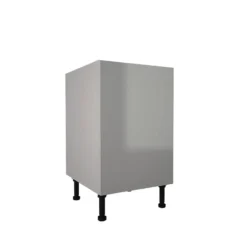 High Gloss Slab Grey 500mm Base Unit