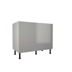 High Gloss Slab Grey 1000mm Base Unit