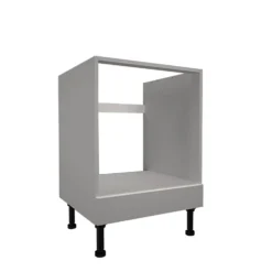 High Gloss Slab Grey 600mm Built-in Oven Housing Unit