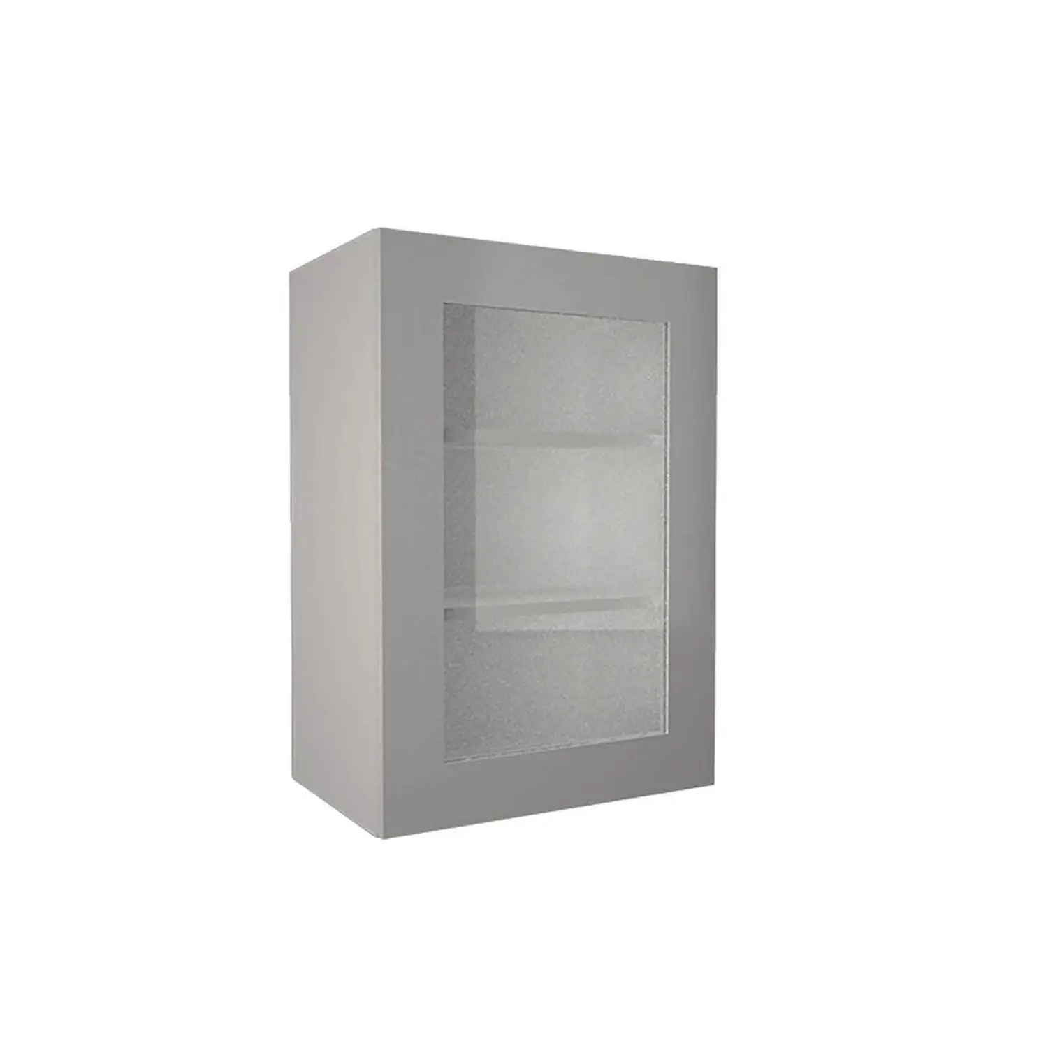 High Gloss Slab Grey 500mm Glass Wall Unit 3 High Gloss Slab Grey 500mm Glass Wall Unit