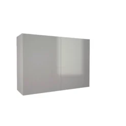 High Gloss Slab Grey 800mm Wall Unit