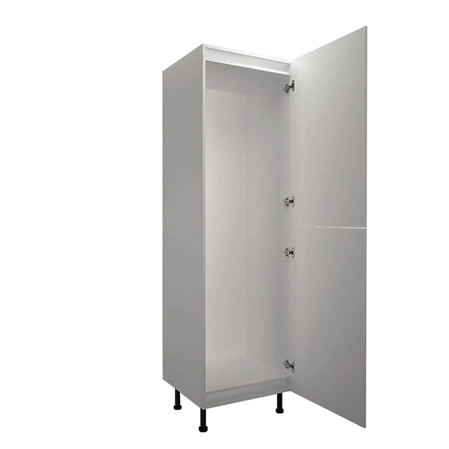 High Gloss Slab Grey 600mm Larder 50:50 Fridge Freezer Unit 4 High Gloss Slab Grey 600mm Larder 50:50 Fridge Freezer Unit - Image 2