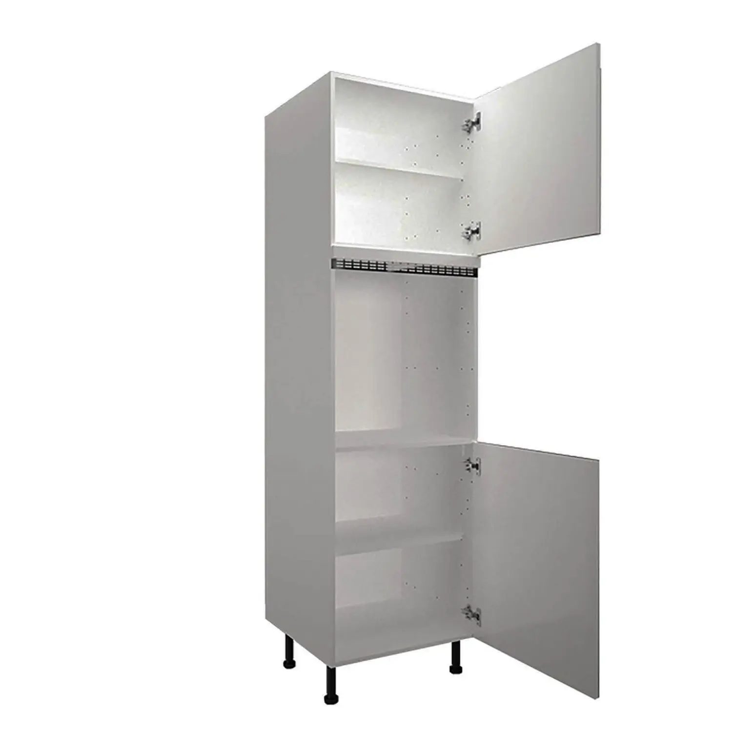 High Gloss Slab Grey Single Oven Tower 4 High Gloss Slab Grey Single Oven Tower - Image 2