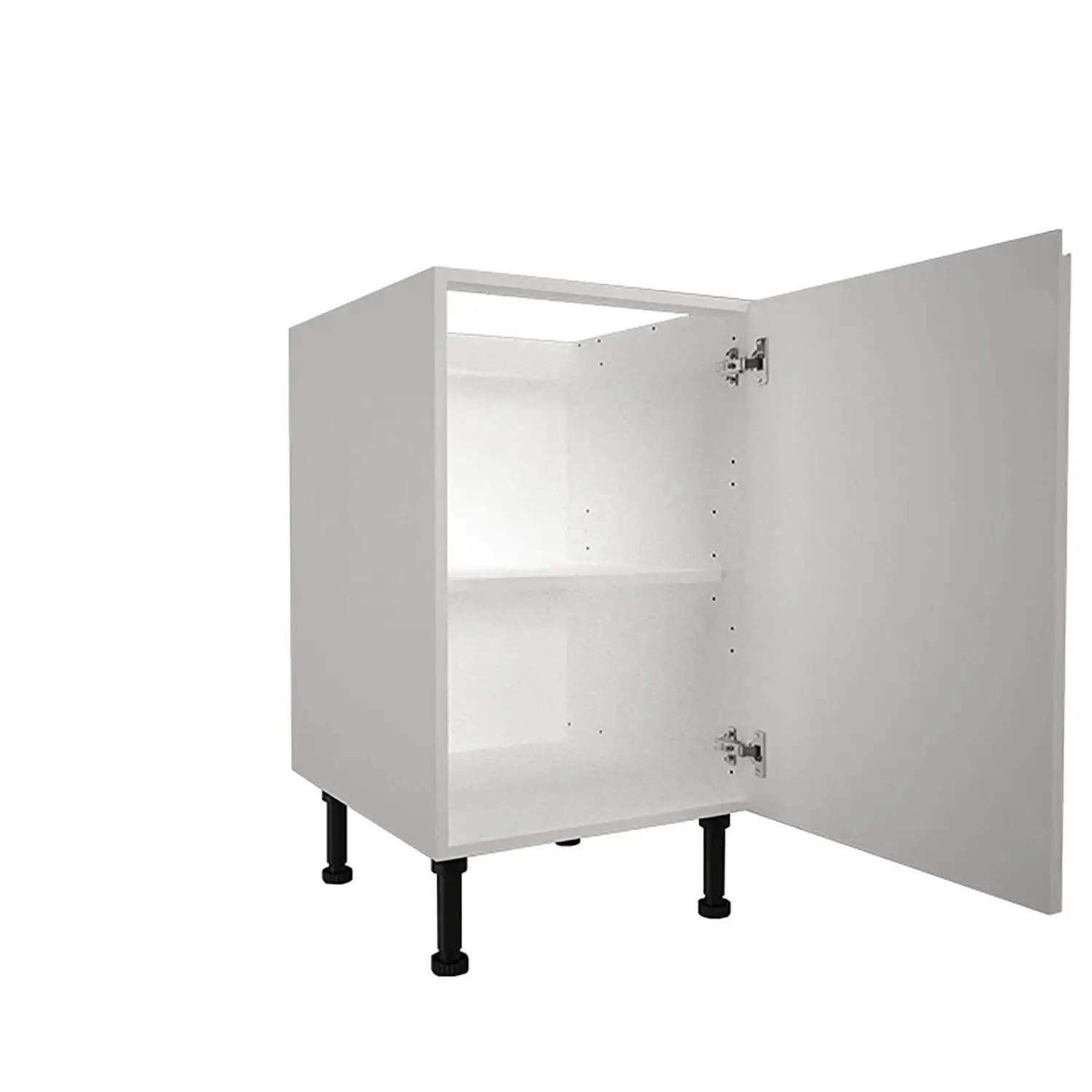Handleless White Gloss 500mm Base Unit 4 Handleless White Gloss 500mm Base Unit - Image 2