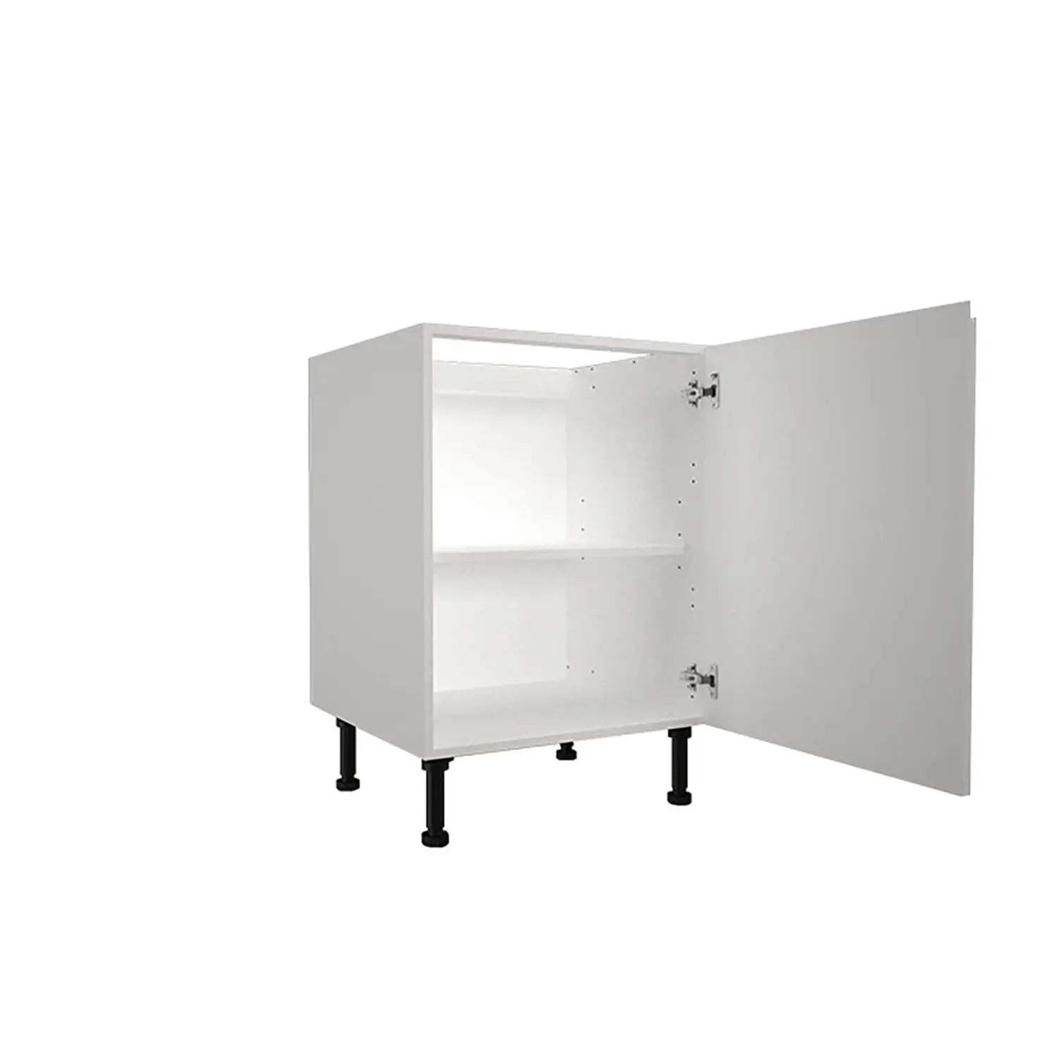 Handleless White Gloss 600mm Base Unit 4 Handleless White Gloss 600mm Base Unit - Image 2