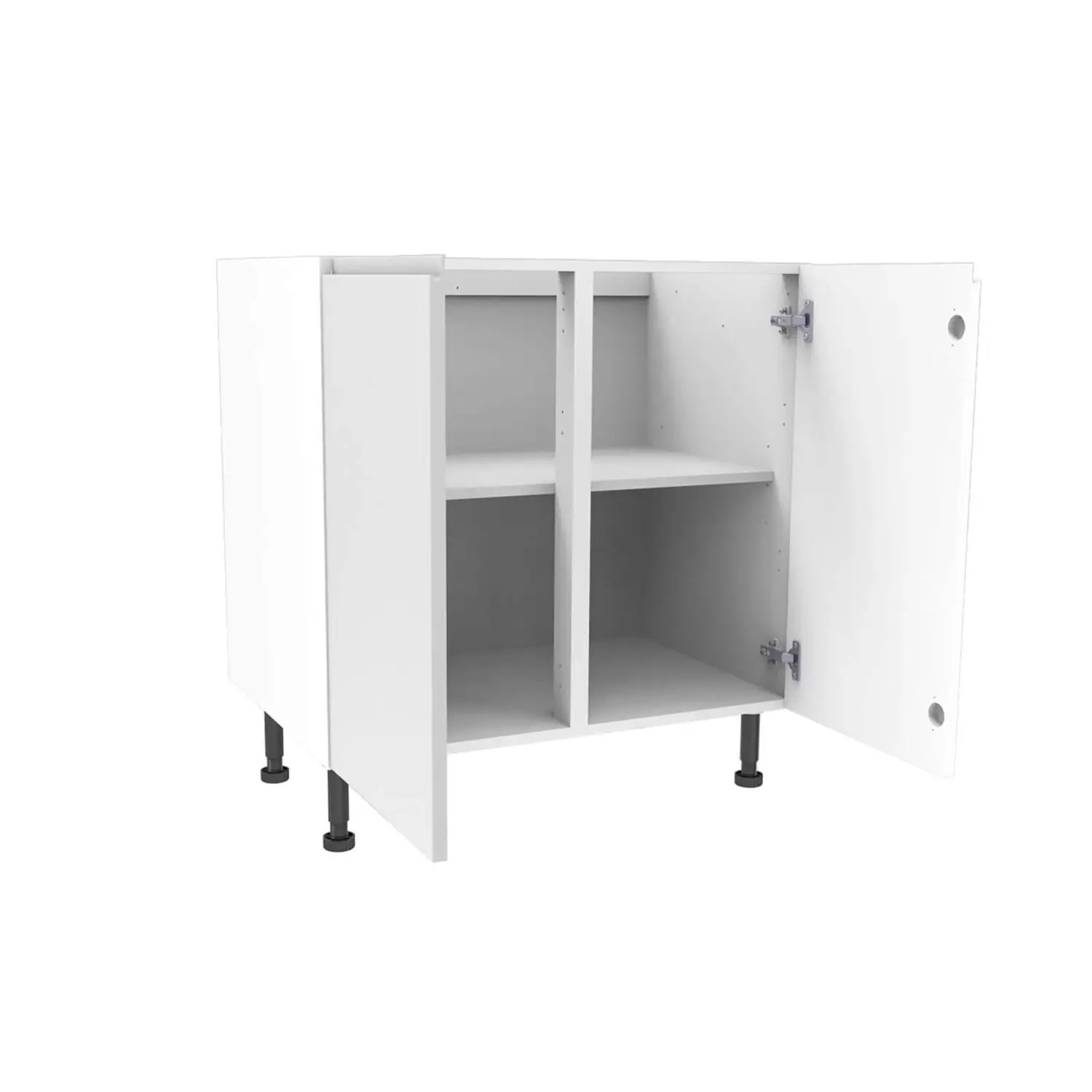 Handleless White Gloss 800mm Base Unit 4 Handleless White Gloss 800mm Base Unit - Image 2