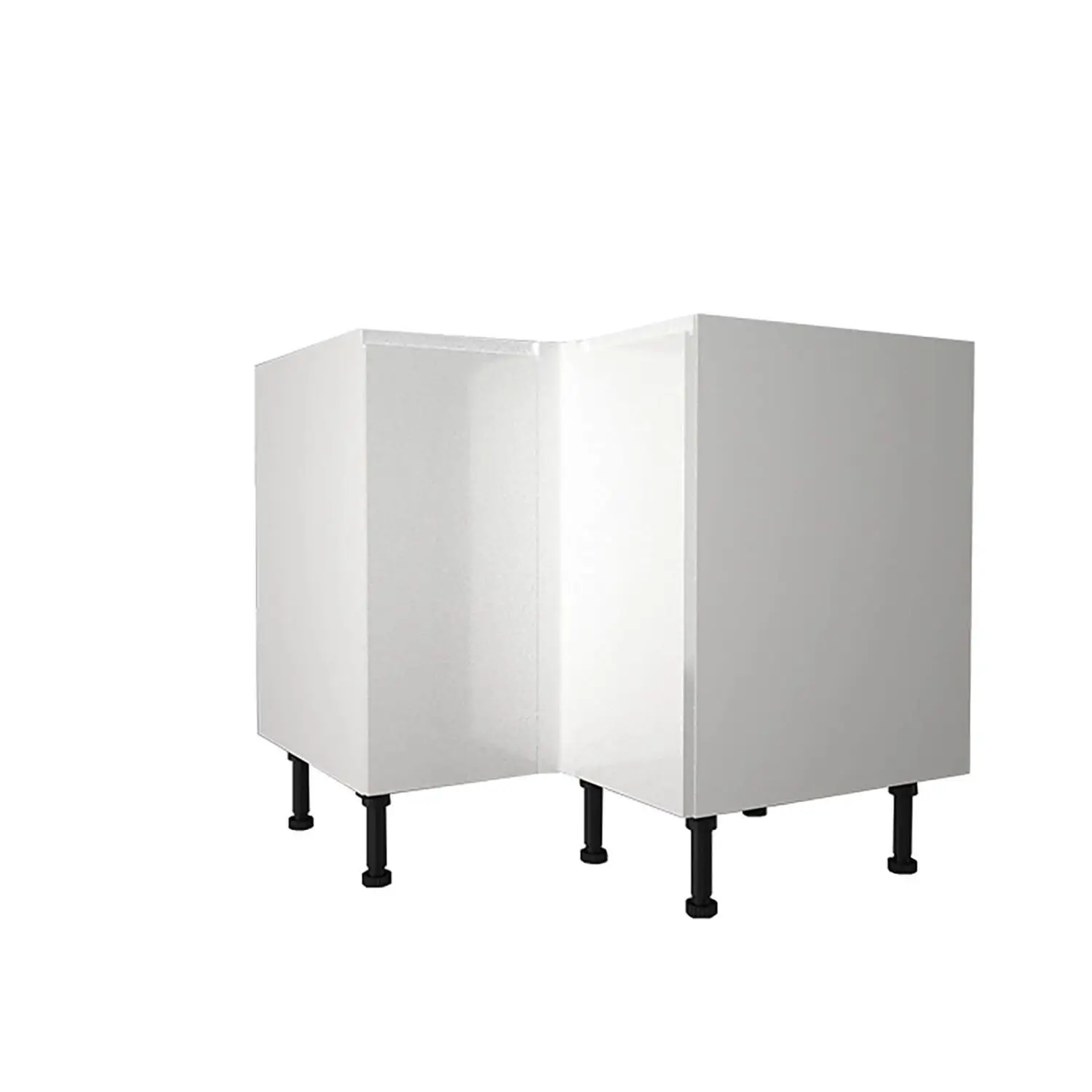 Handleless White Gloss 935mm Corner Base Unit 3 Handleless White Gloss 935mm Corner Base Unit