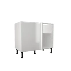 Handleless White Gloss 1000mm Corner Base Unit