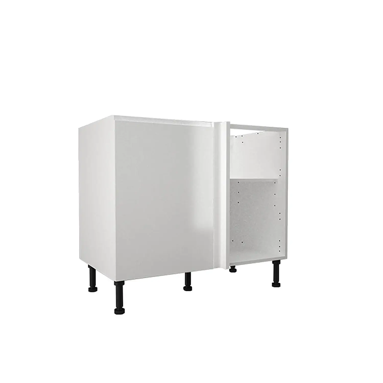 Handleless White Gloss 1000mm Corner Base Unit 3 Handleless White Gloss 1000mm Corner Base Unit