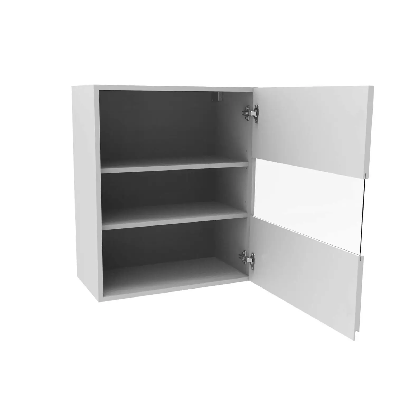 Handleless White Gloss 500mm Glass Wall Unit 4 Handleless White Gloss 500mm Glass Wall Unit - Image 2