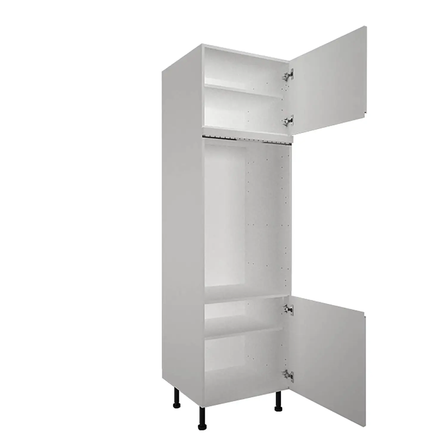 Handleless White Gloss Double Oven Tower Unit 4 Handleless White Gloss Double Oven Tower Unit - Image 2