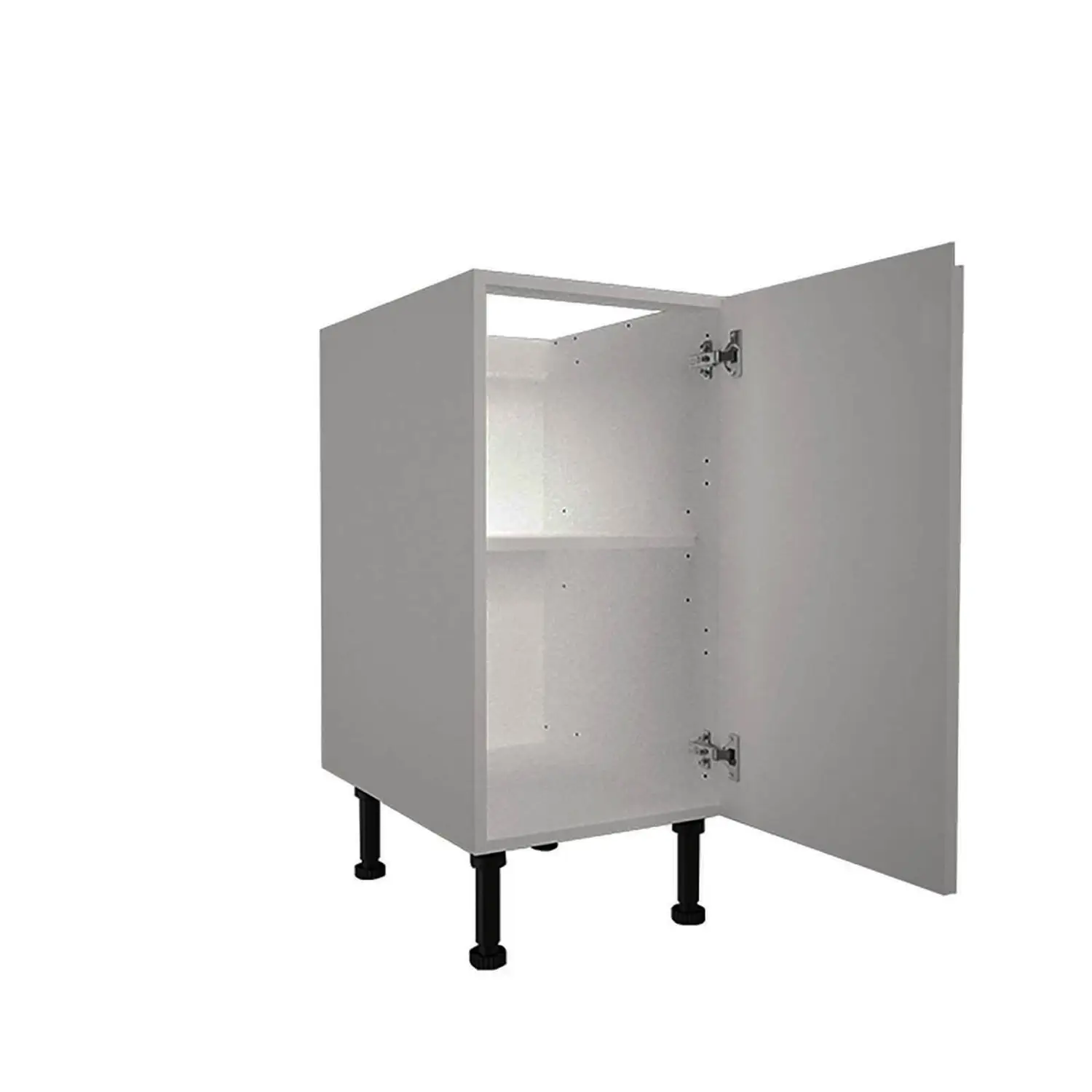 Handleless Grey Gloss 400mm Base Unit 4 Handleless Grey Gloss 400mm Base Unit - Image 2