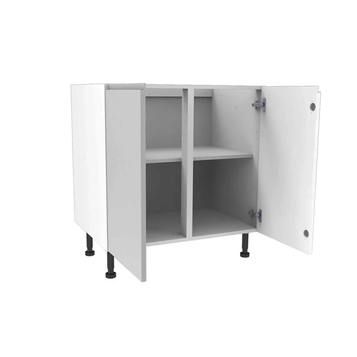 Handleless Grey Gloss 800mm Base Unit 4 Handleless Grey Gloss 800mm Base Unit - Image 2