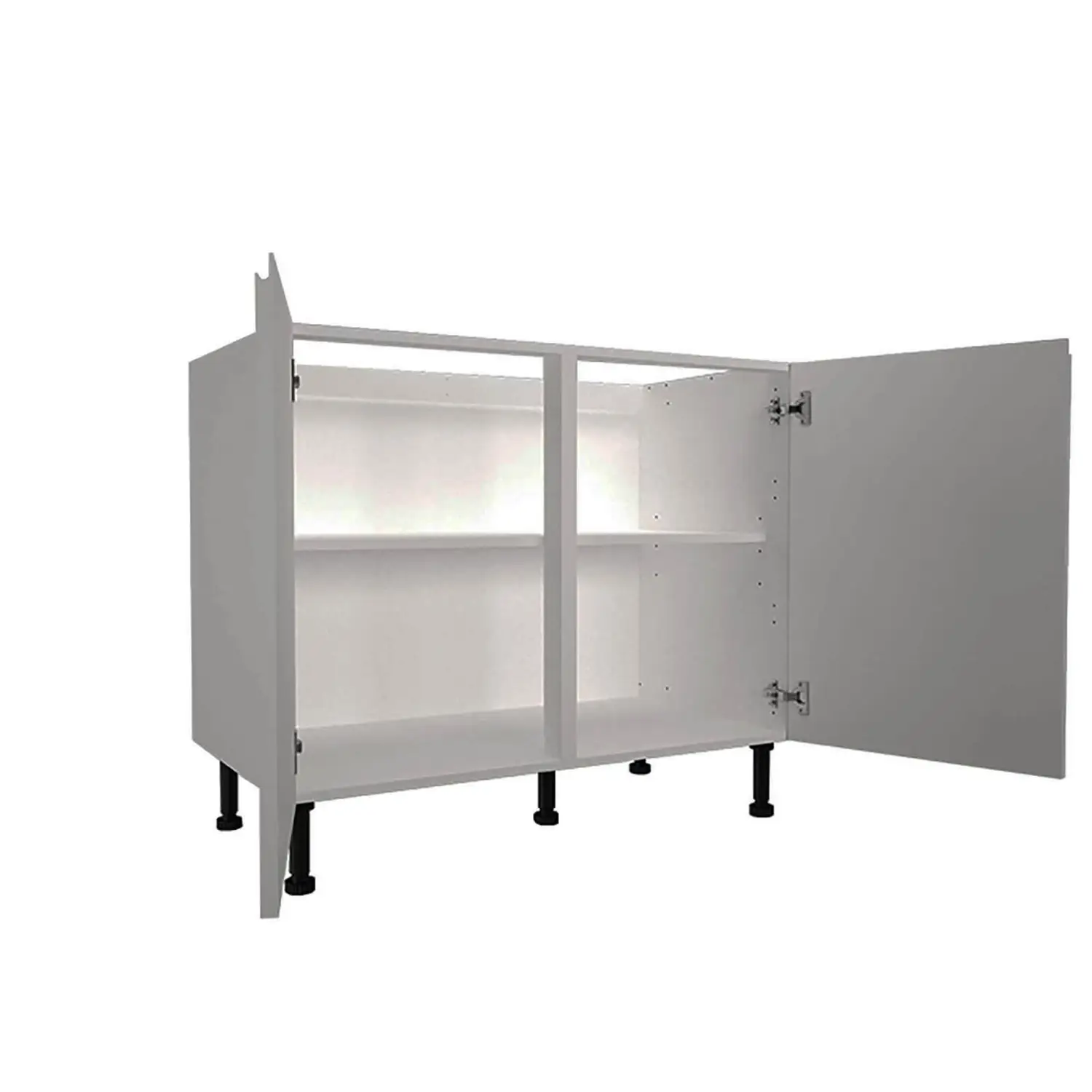 Handleless Grey Gloss 1000mm Base Unit 4 Handleless Grey Gloss 1000mm Base Unit - Image 2