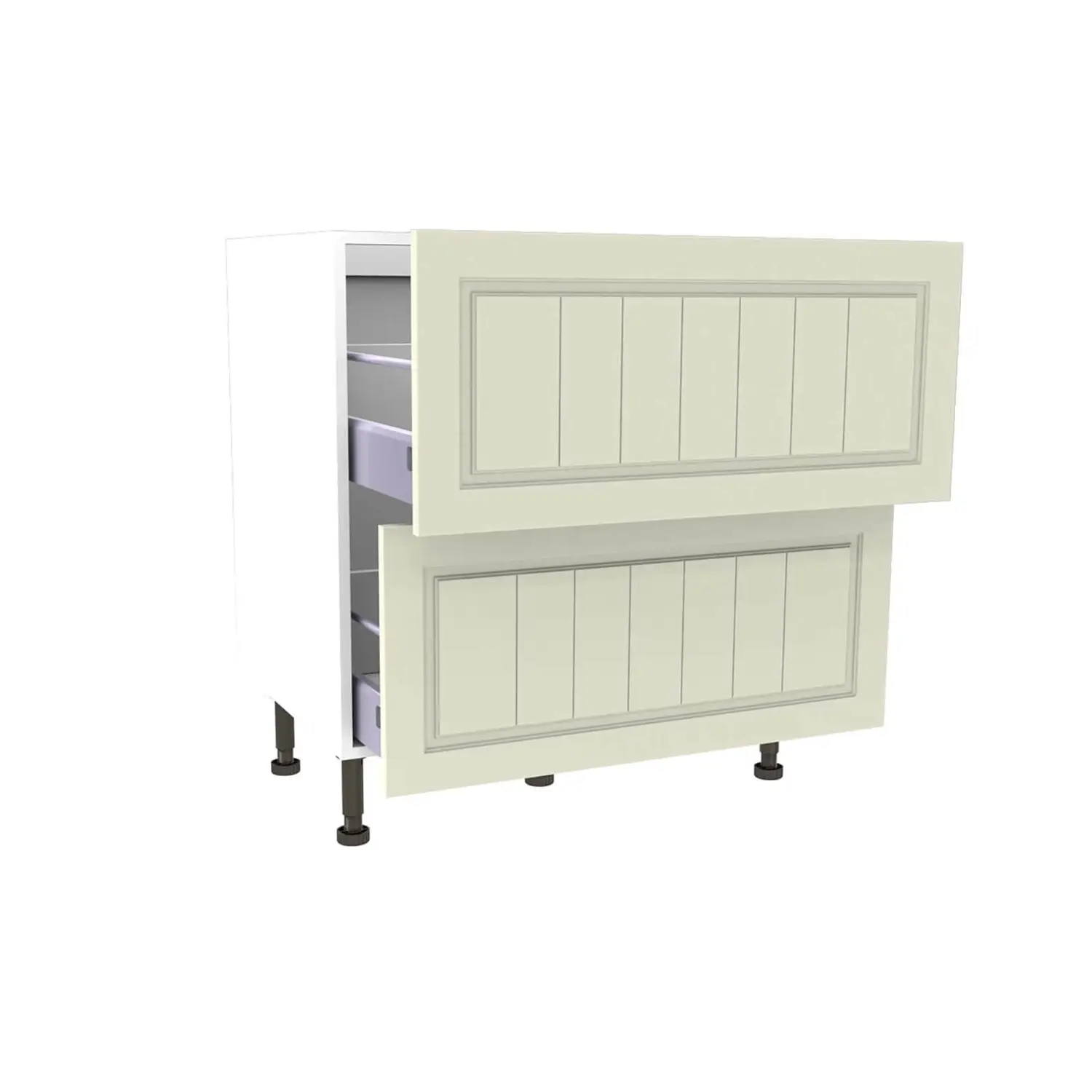 Country Shaker Cream 800mm Pan Drawer Premium Unit 4 Country Shaker Cream 800mm Pan Drawer Premium Unit - Image 2