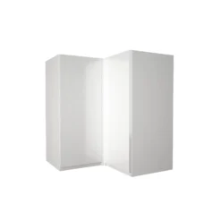 Handleless White Gloss 635mm Corner Wall Unit