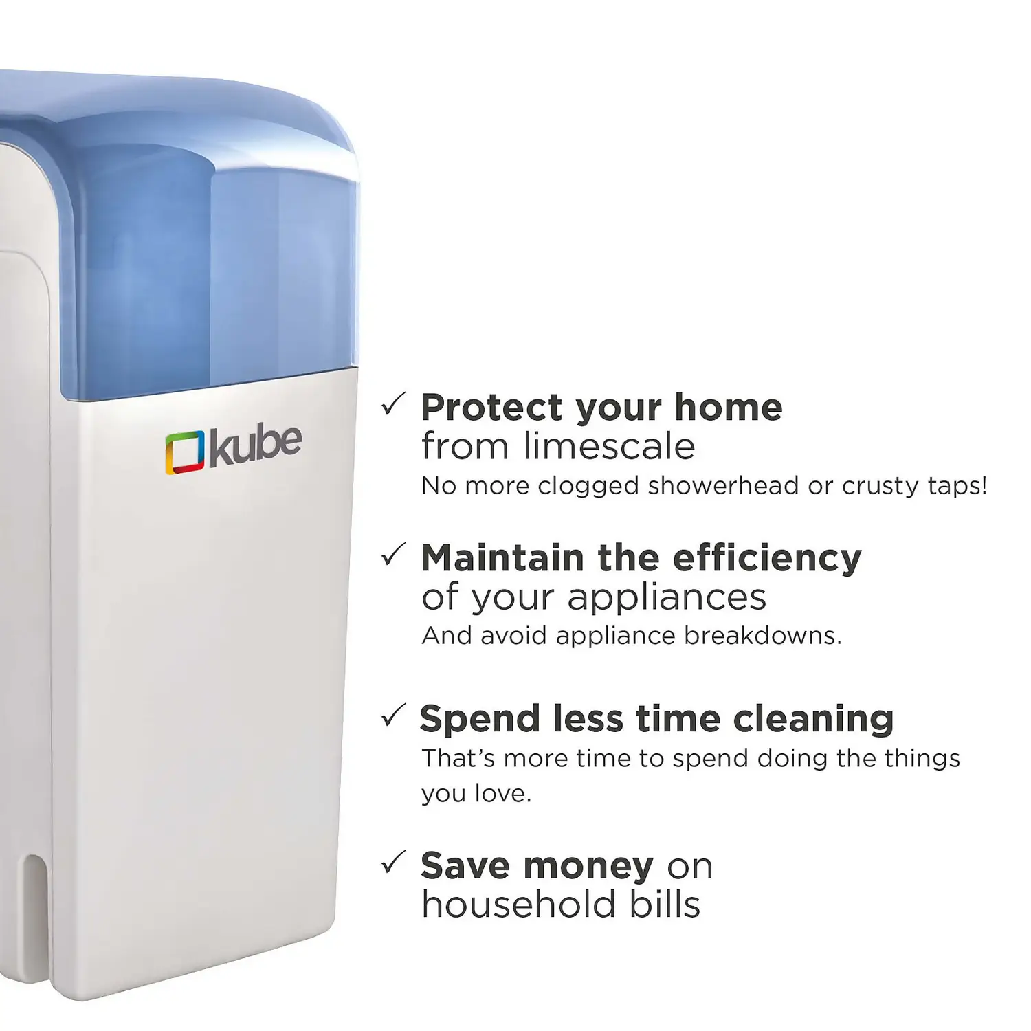 Kube I Non-Electric Water Softener - For Households With Up To 2 Bathrooms 6 Kube I Non-Electric Water Softener - For Households With Up To 2 Bathrooms - Image 4