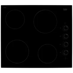 Beko HIC64102 58cm Ceramic Hob - Black