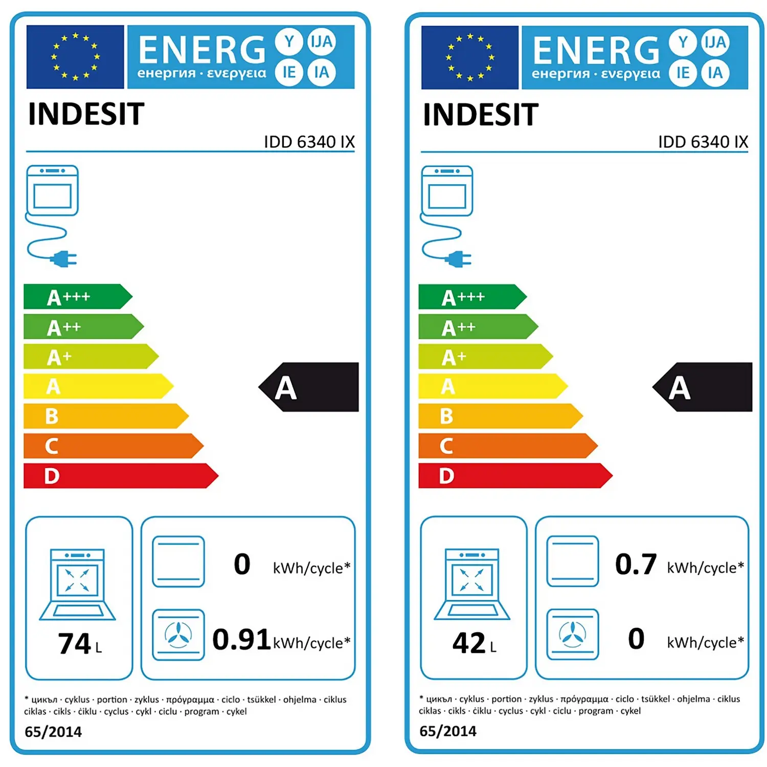 Indesit Aria IDD6340IX Built In Electric Double Oven - Stainless Steel 7 Indesit Aria IDD6340IX Built In Electric Double Oven - Stainless Steel - Image 5