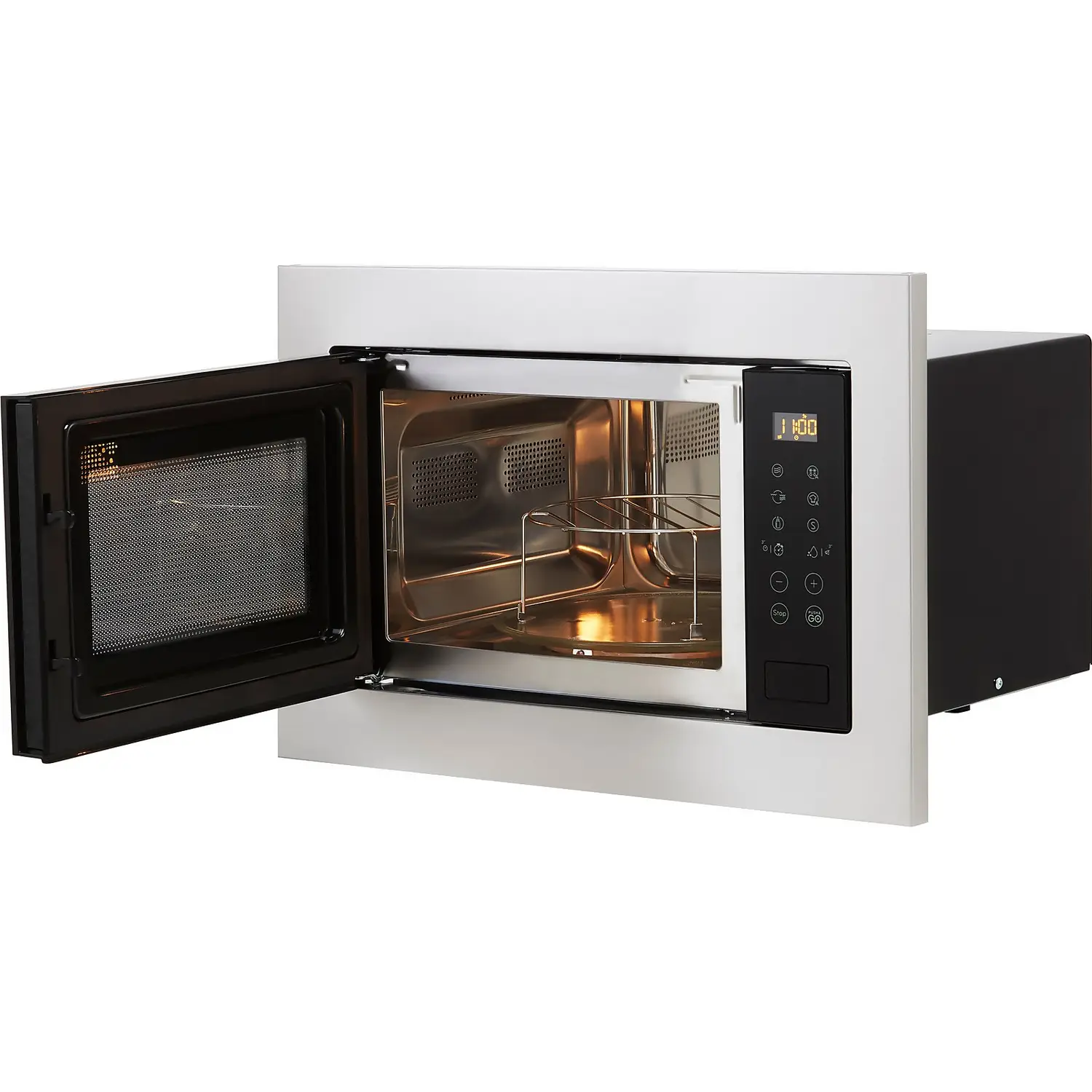 Indesit MWI125GXUK Built In Microwave With Grill - Stainless Steel 4 Indesit MWI125GXUK Built In Microwave With Grill - Stainless Steel - Image 3