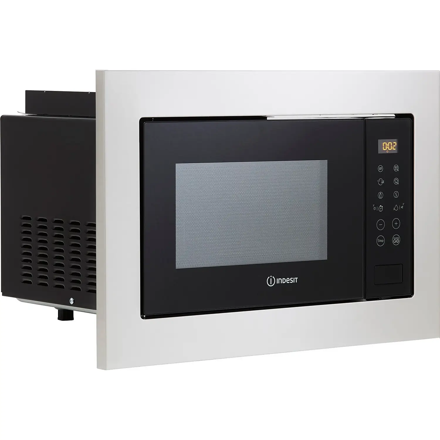 Indesit MWI125GXUK Built In Microwave With Grill - Stainless Steel 3 Indesit MWI125GXUK Built In Microwave With Grill - Stainless Steel - Image 2