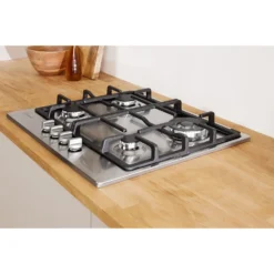 Indesit Aria THP641W/IX/I 58cm Gas Hob - Stainless Steel -Carron phoenix Sales 13481863 1264995383179425