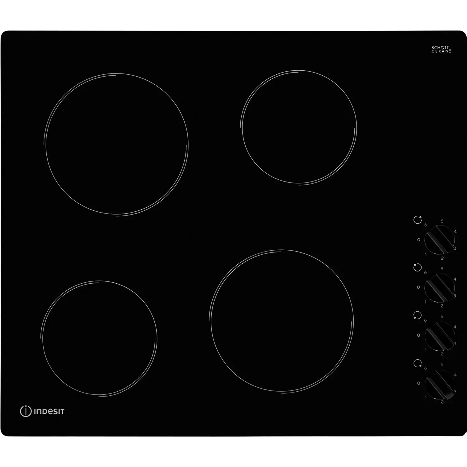 Indesit RI860C 58cm Ceramic Hob - Black 3 Indesit RI860C 58cm Ceramic Hob - Black
